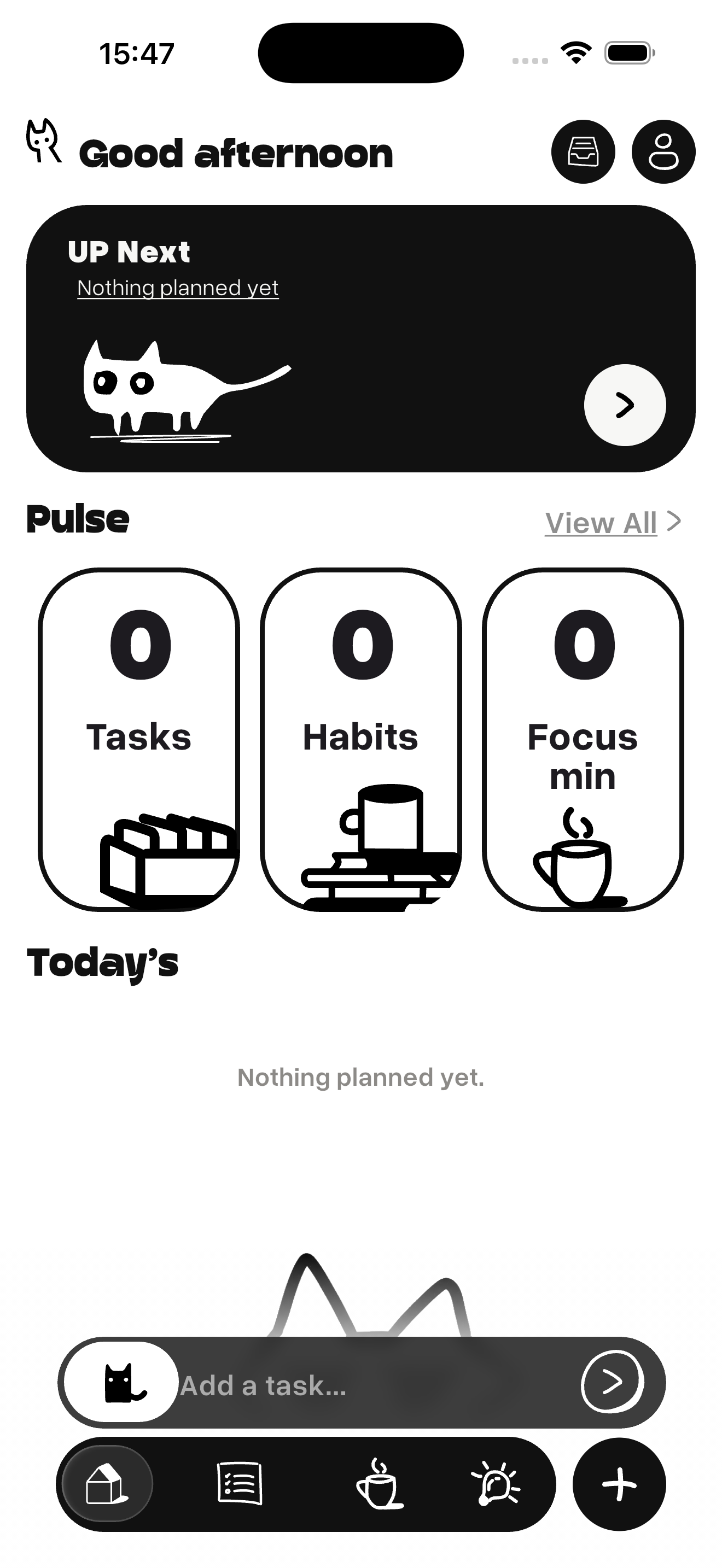 Nimo Today screen